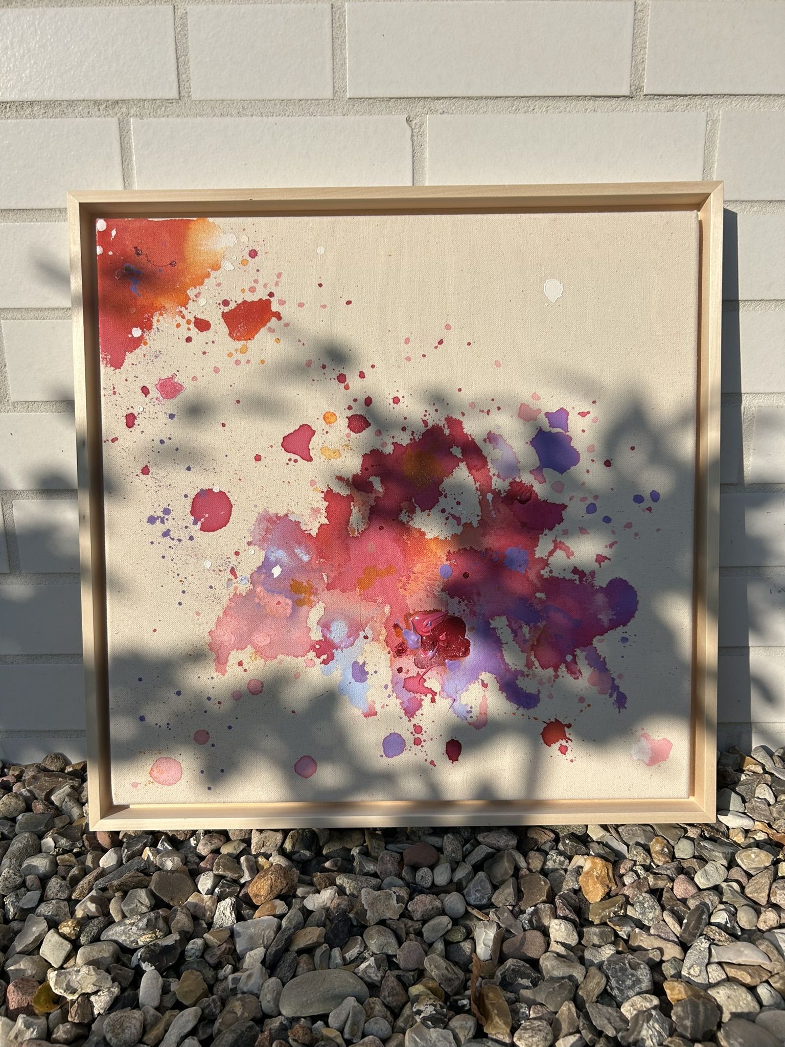 Träume, 2025, Acryl und Gold auf roher Baumwollleinwand, Ansicht 9